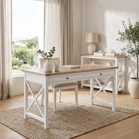 Marmalade Hampton 140cm Desk Table White Oak