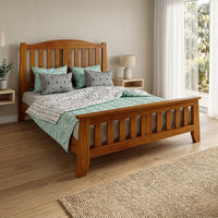 Pine Valley King Bed Frame Solid Pine Blackwood Oak