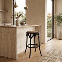 Aster Round Bar Stools Black