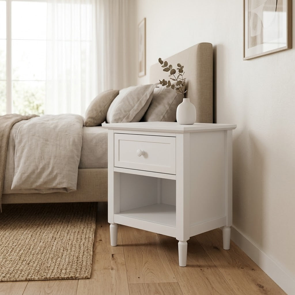 Hotham Single Bed Frame White