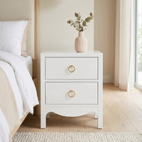 Andes Bedside Table White