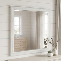 San Remo Dresser Mirror Washed White