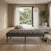 Jayne Ottoman Dark Grey