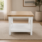 Marmalade Hampton 55cm Lamp Table White Oak