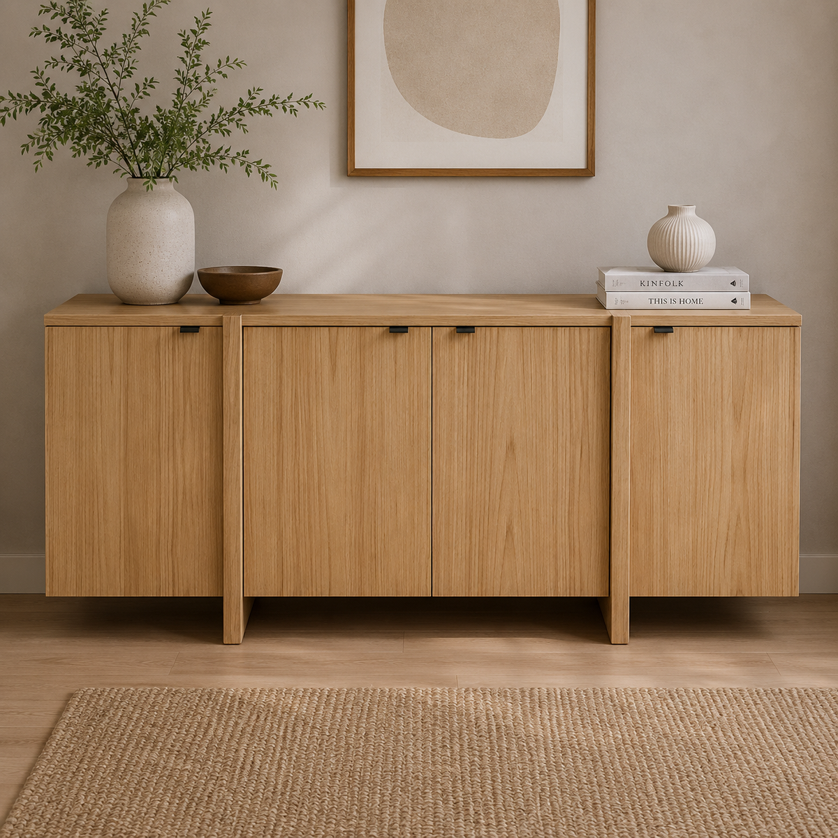 Catalina 180cm Buffet Table Natural Oak