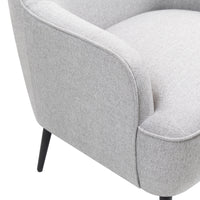 Abigail Premium Fabric Armchair Occasional Accent Tub Chair Grey