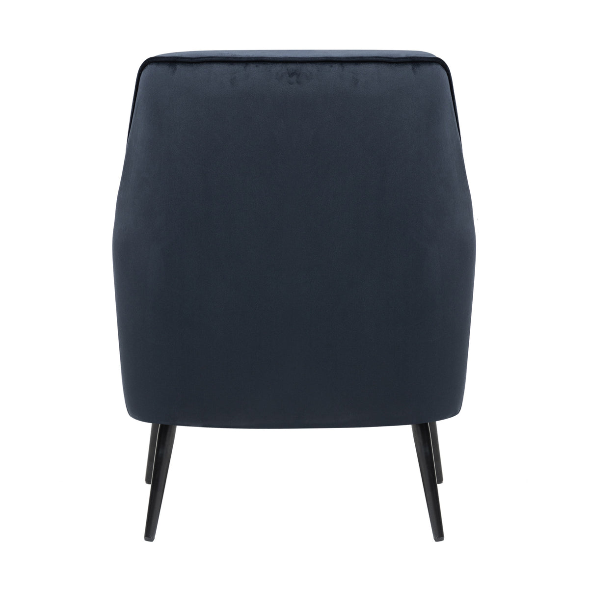 Abigail Premium Velvet Armchair Occasional Accent Tub Chair Navy