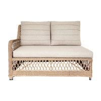 Acapulco 6pc Outdoor Wicker Corner Sofa Lounge Set Coffee Table Natural