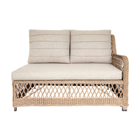 Acapulco 6pc Outdoor Wicker Corner Sofa Lounge Set Coffee Table Natural