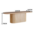Adsila 220cm Dining Table Natural