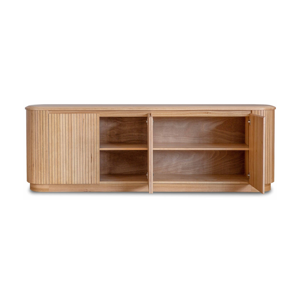 Adsila 240cm Buffet Table Storage Cabinet Natural