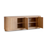 Adsila 240cm Buffet Table Storage Cabinet Natural