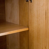 Adsila 240cm Buffet Table Storage Cabinet Natural