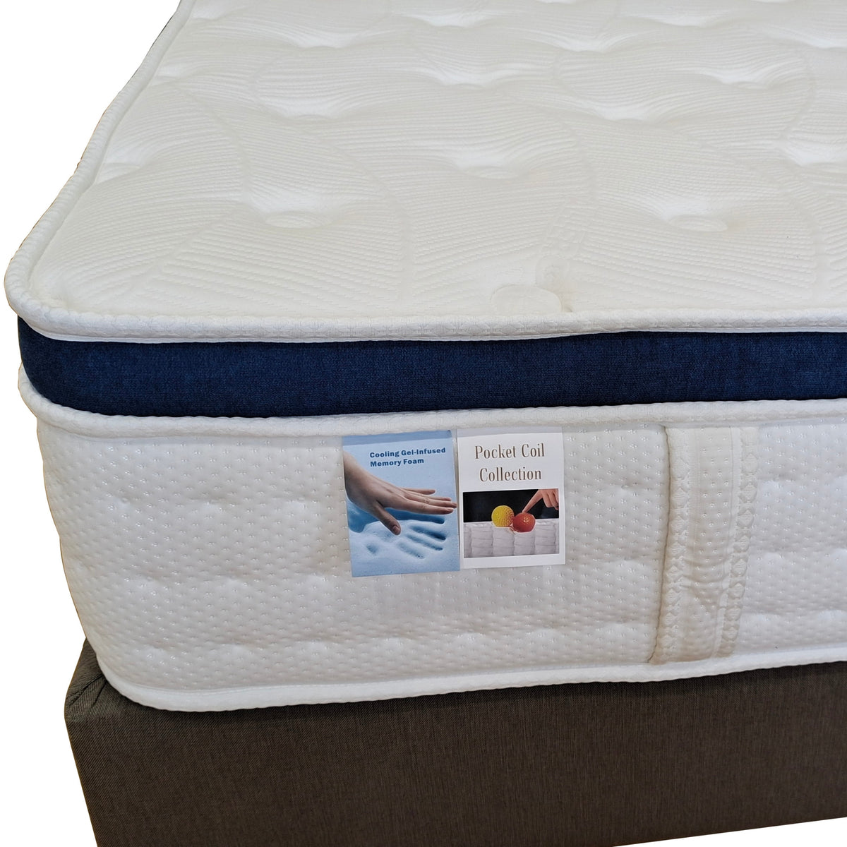 Advantage Gel Mattress Memory Foam Pocket Spring 5 Zone Double 