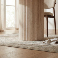 Aegean 200cm Oval Dining Table Travertine Beige