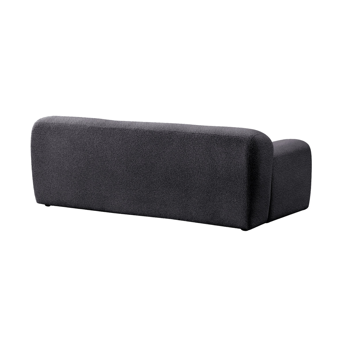 Aero 2 Seater Boucle Fabric Sofa Lounge Charcoal