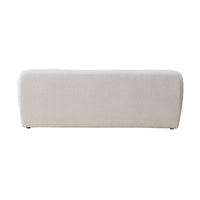 Aero 2 Seater Boucle Fabric Sofa Lounge Coco White