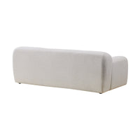 Aero 2 Seater Boucle Fabric Sofa Lounge Coco White