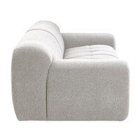 Aero 3 Seater Boucle Fabric Sofa Lounge Coco White