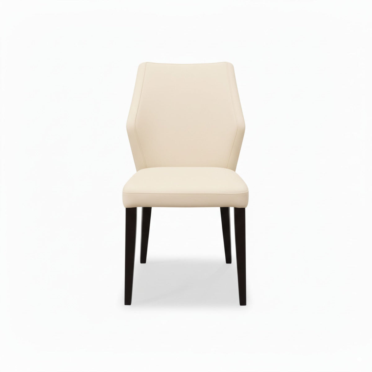 Aires 2pc Set Leather Dining Chair Wheat Grey