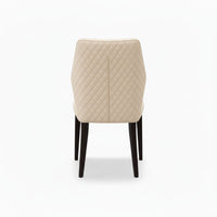 Aires 2pc Set Leather Dining Chair Wheat Grey