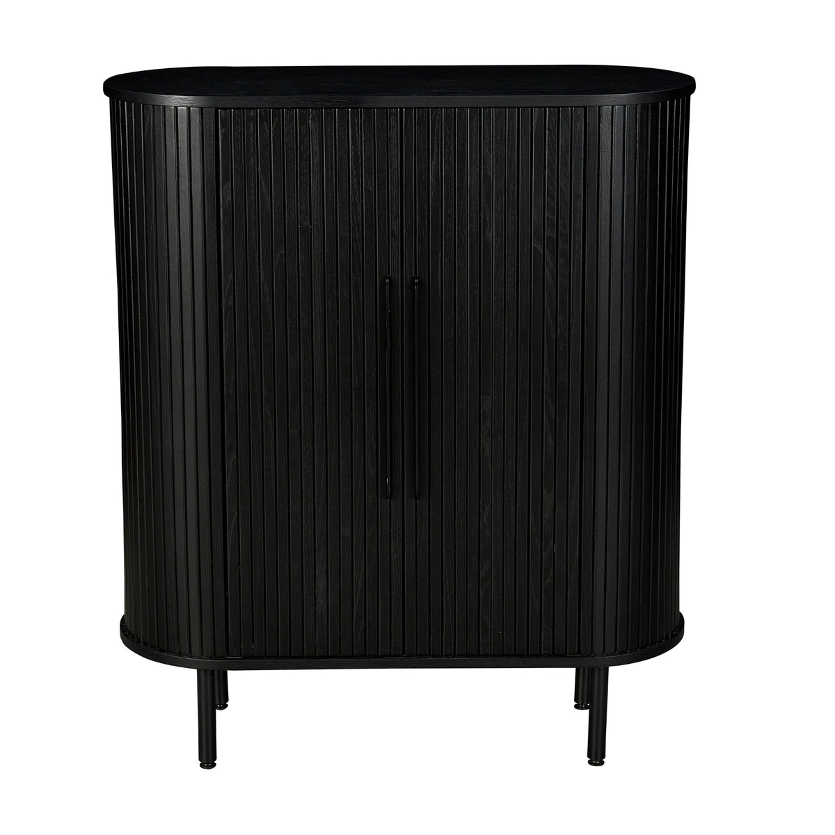 Alamein Dania 118cm Wooden Hall Table Storage Cabinet Black