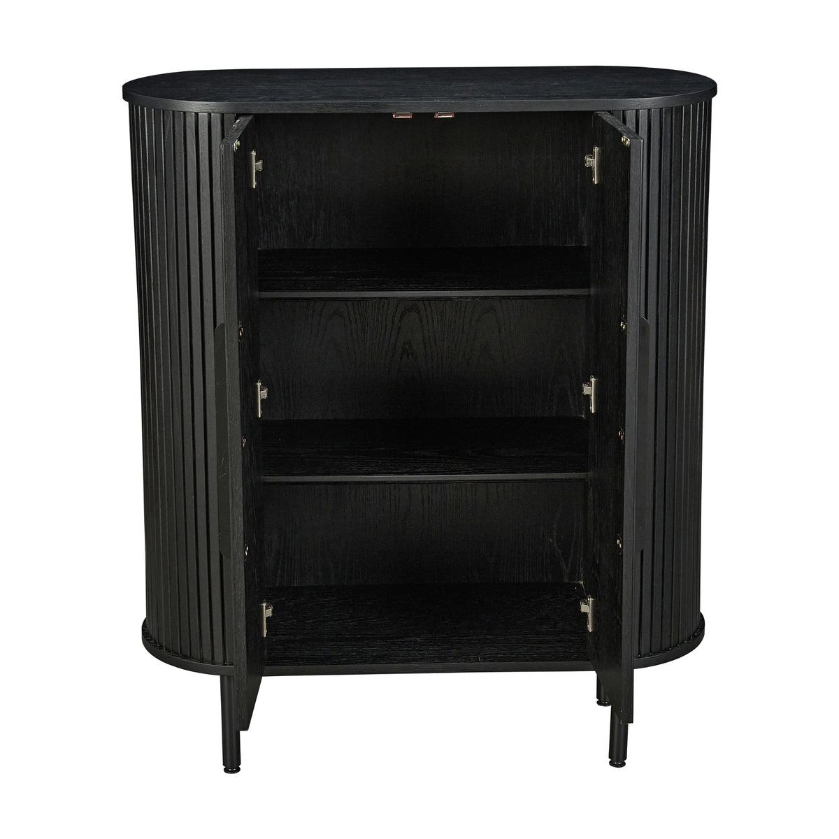 Alamein Dania 118cm Wooden Hall Table Storage Cabinet Black