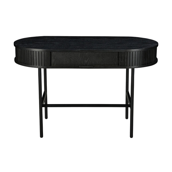 Alamein Dania 120cm Wooden Home Office Computer Desk Black