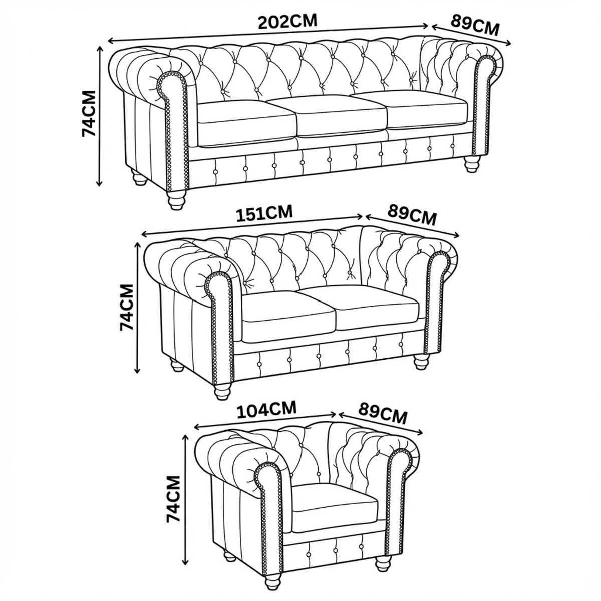 Alastair 2 Seater Sofa Lounge Genuine Leather Tan