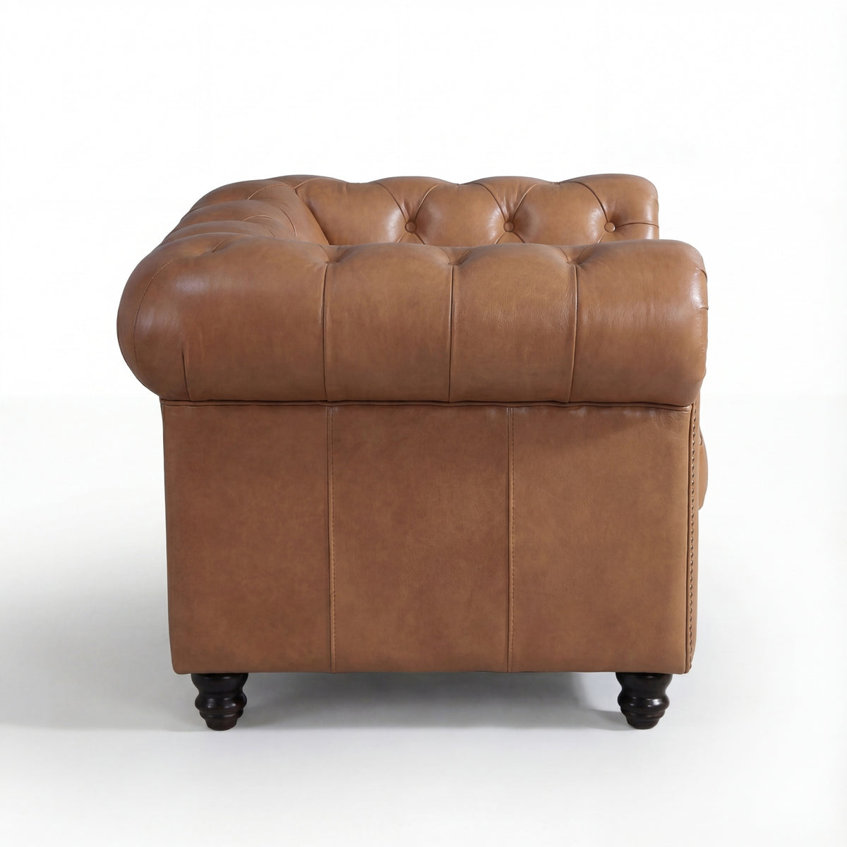Alastair Armchair Single Seater Sofa Genuine Leather Tan