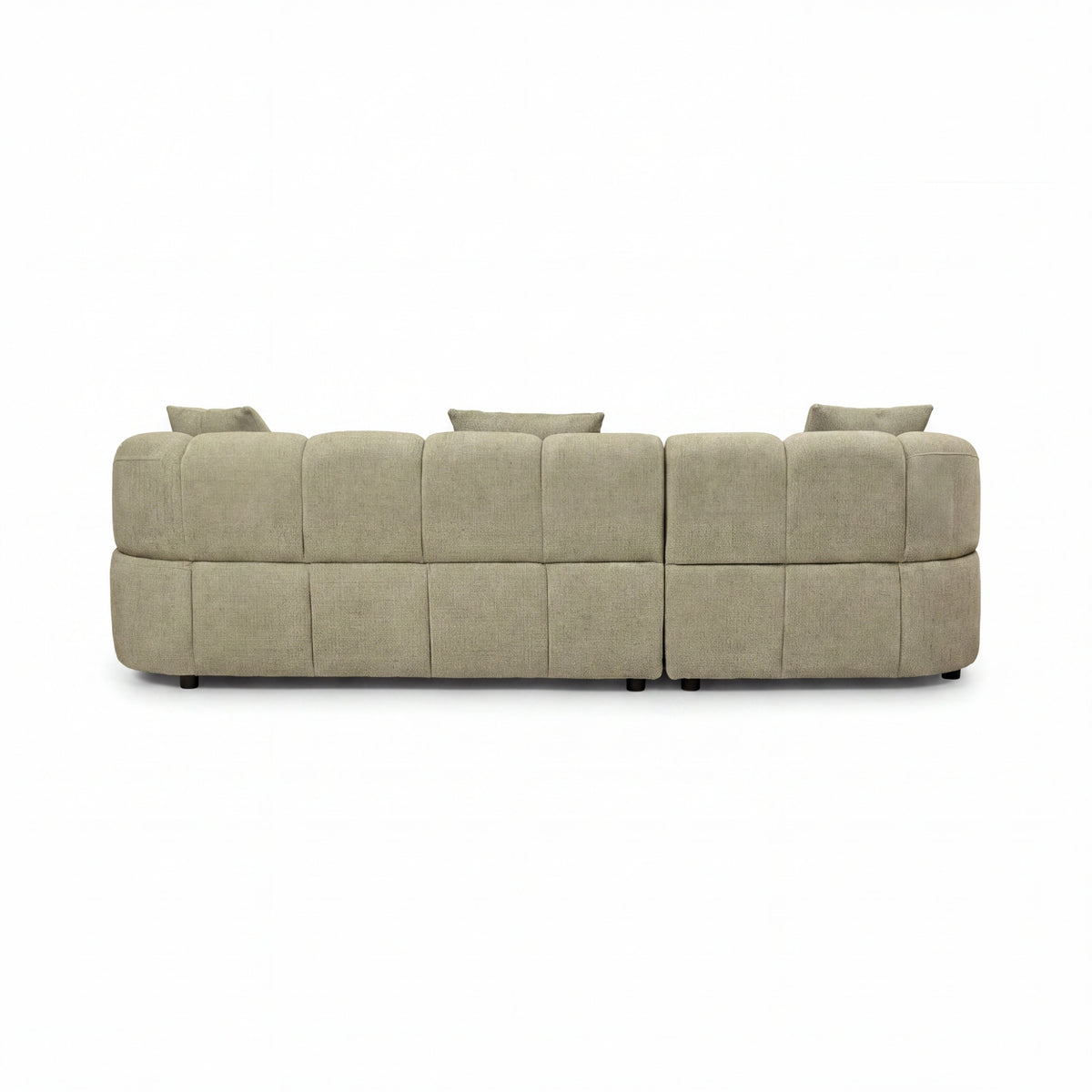 Alberto 2 Seater Sofa Lounge LHF Chaise Green
