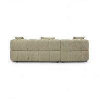 Alberto 2 Seater Sofa Lounge LHF Chaise Green