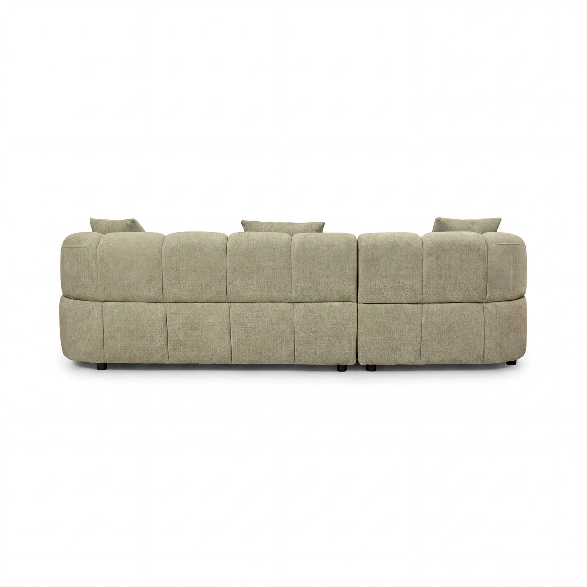 Alberto 2 Seater Sofa Lounge LHF Chaise Green