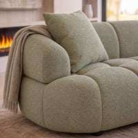 Alberto 2 Seater Sofa Lounge RHF Chaise Green