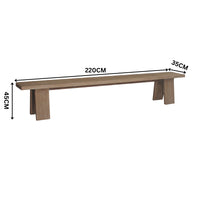 Aldan 220cm Outdoor Timber Dining Bench Seat