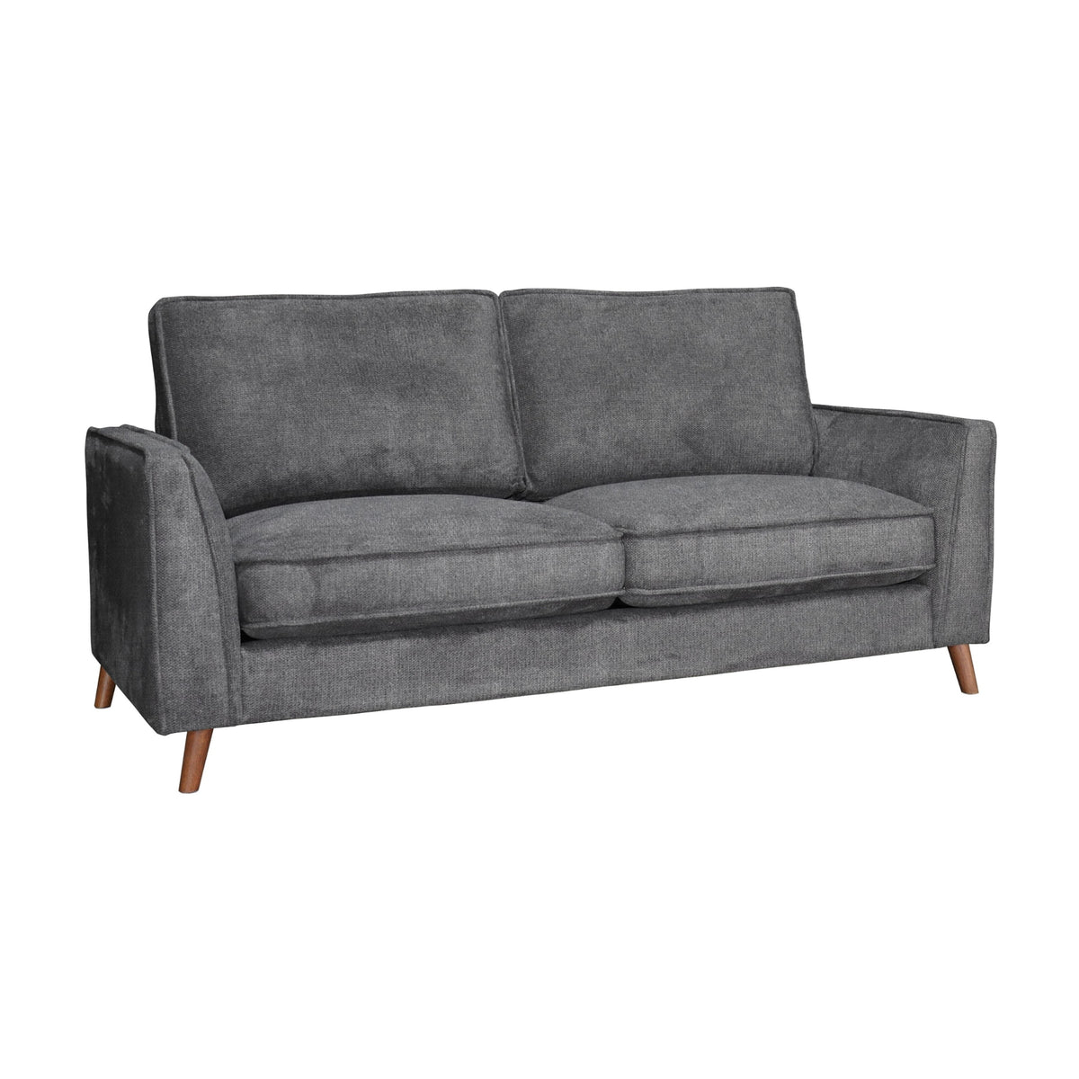 Alexa 2 Seater Fabric Sofa Anthracite Dark Grey