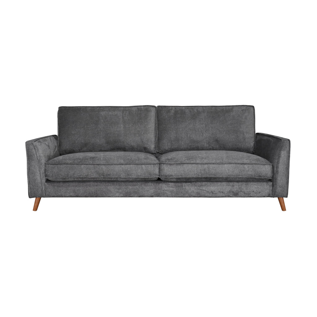 Alexa 3 + 2 Seater Set Fabric Sofa Anthracite Dark Grey