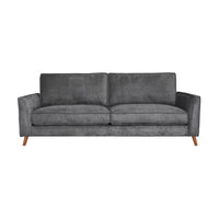 Alexa 3 + 2 Seater Set Fabric Sofa Anthracite Dark Grey