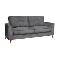 Alexa 3 + 2 Seater Set Fabric Sofa Anthracite Dark Grey