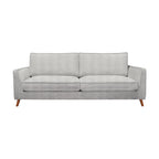 Alexa 3 Seater Fabric Sofa Glacier Light Grey