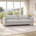 Alexa 3 Seater Fabric Sofa Glacier Light Grey