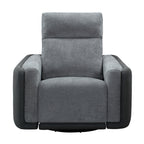 Alexios 1 Seater Fabric Electric Recliner Sofa Chair Lounge Grey