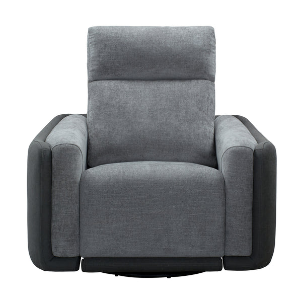 Alexios 1 Seater Fabric Electric Recliner Sofa Chair Lounge Grey