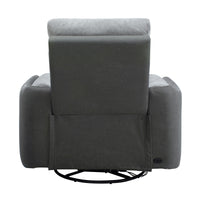 Alexios 1 Seater Fabric Electric Recliner Sofa Chair Lounge Grey