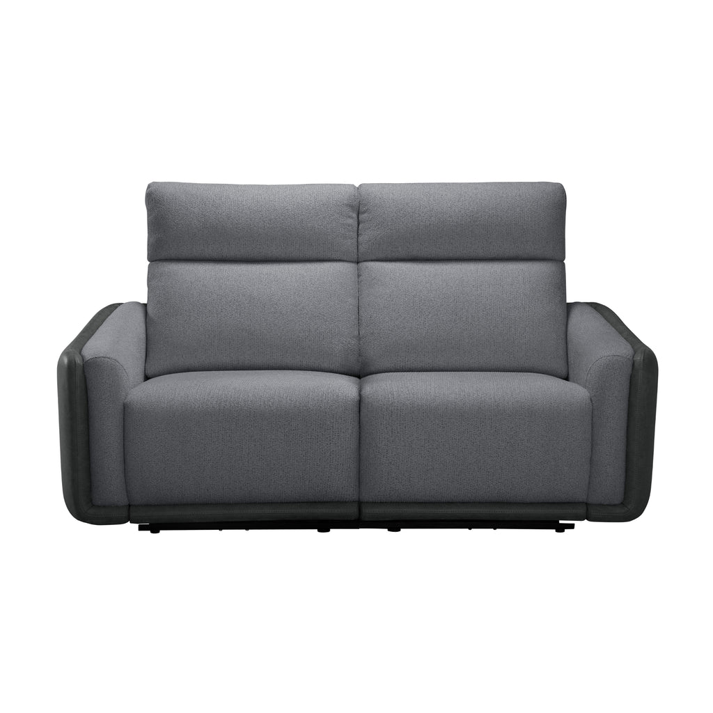 Alexios 2 Seater Fabric Electric Recliner Sofa Lounge Grey