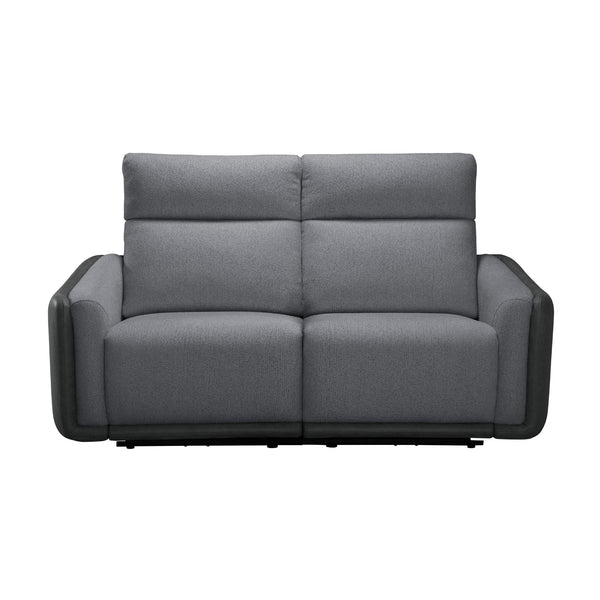 Alexios 2 Seater Fabric Electric Recliner Sofa Lounge Grey