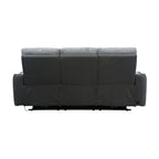 Alexios 3 Seater Fabric Electric Recliner Sofa Lounge Grey