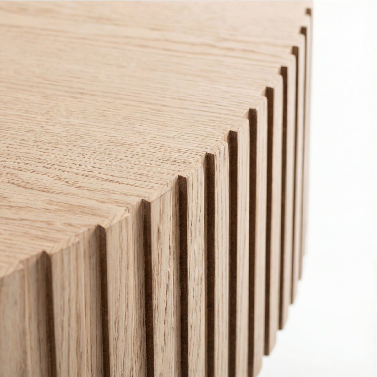 Alicia 100cm Wooden Round Coffee Table Natural