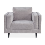 Almaty Fabric Armchair Occasional Arm Chair Quartz Light Grey