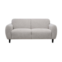 Almerio 2 Seater Fabric Sofa Champagne Grey
